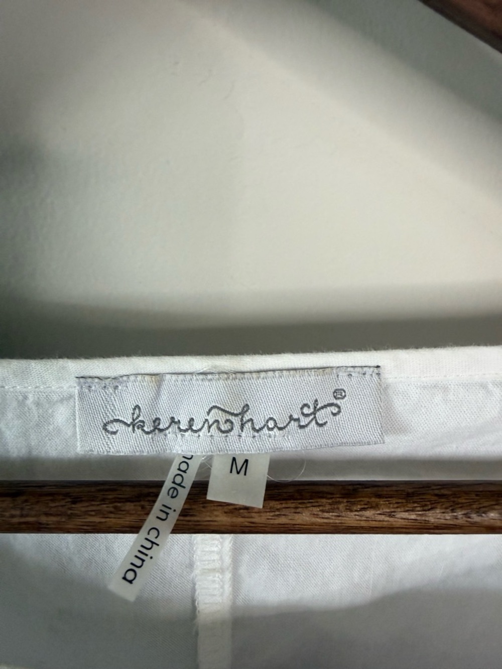 KEREN hart White Lace-Up Sleeve Blouse - Picture 3 of 4